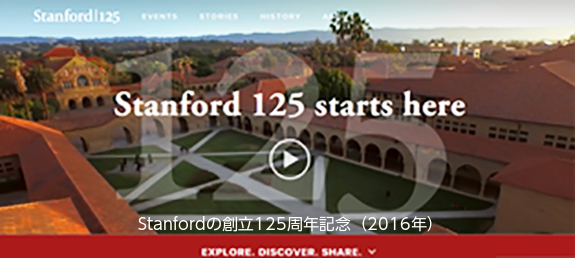 Stanfordの創立125周年記念（2016年）